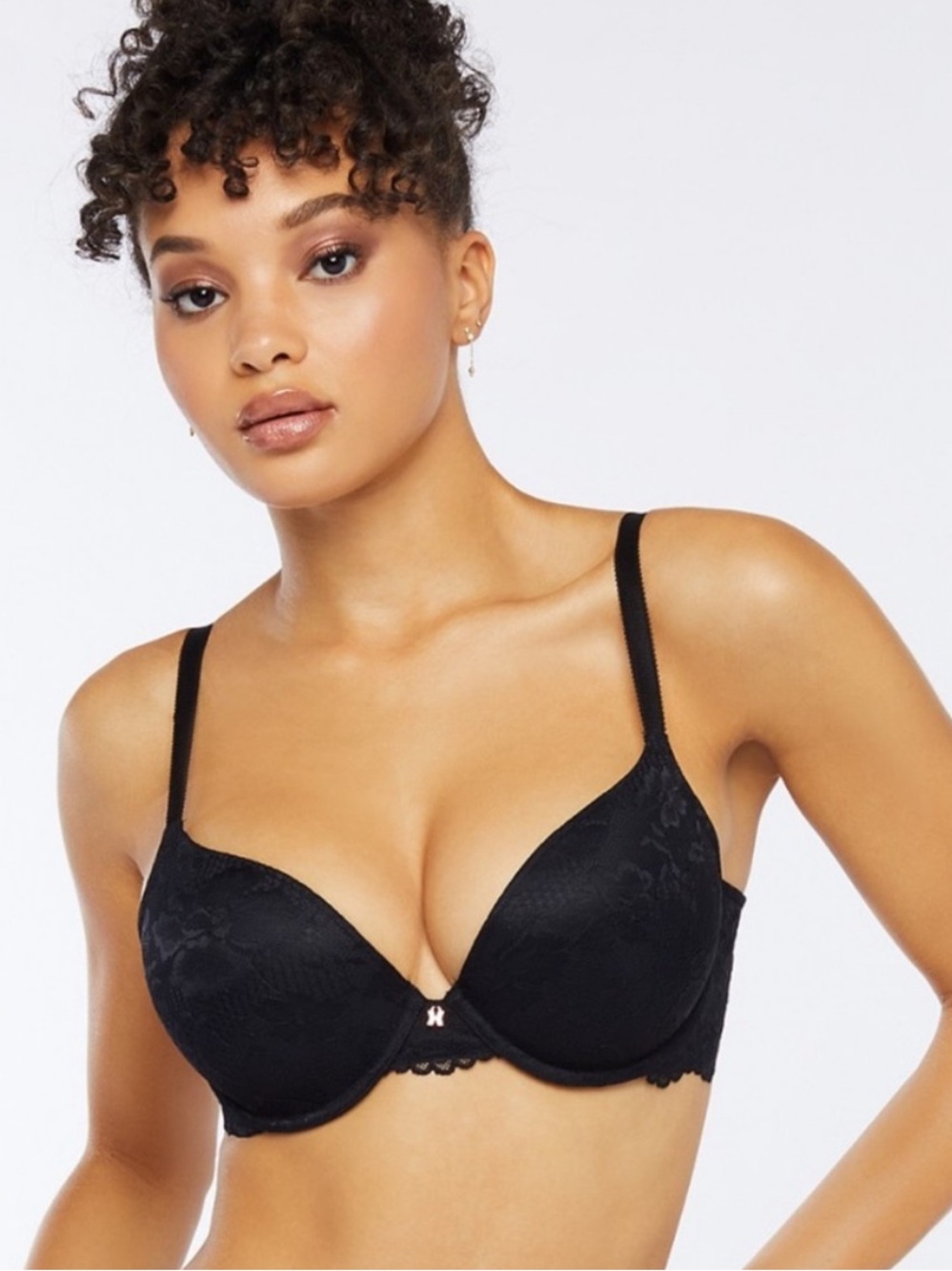 Savage Fenty All-Over Lace T-Shirt Bra black